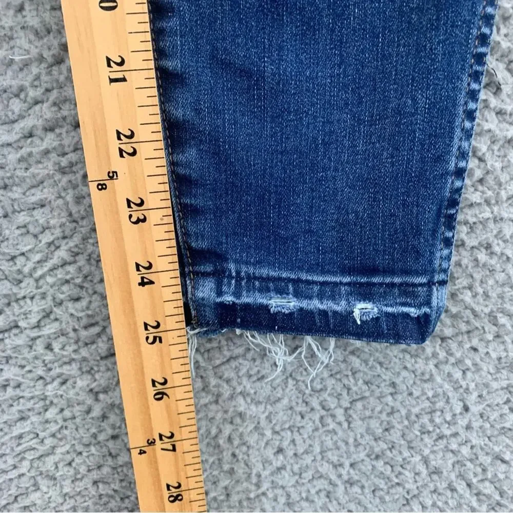 Madewell 10" High-Rise Skinny Button-Front Drop-Hem Women's Jeans  -  Size:  26 - Picture 11 of 16